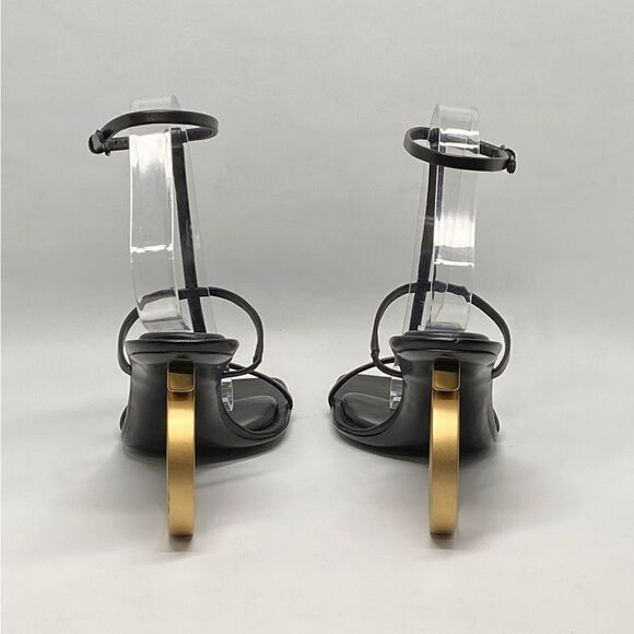 Ferragamo Aglalia Leather Gancini-Heel Sandals size 7 - Picture 8 of 15